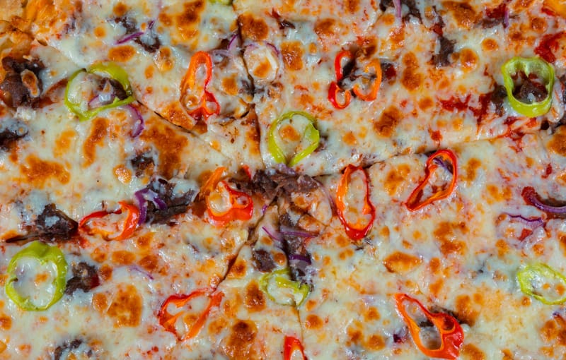 Classic Margherita pizza with fresh basil